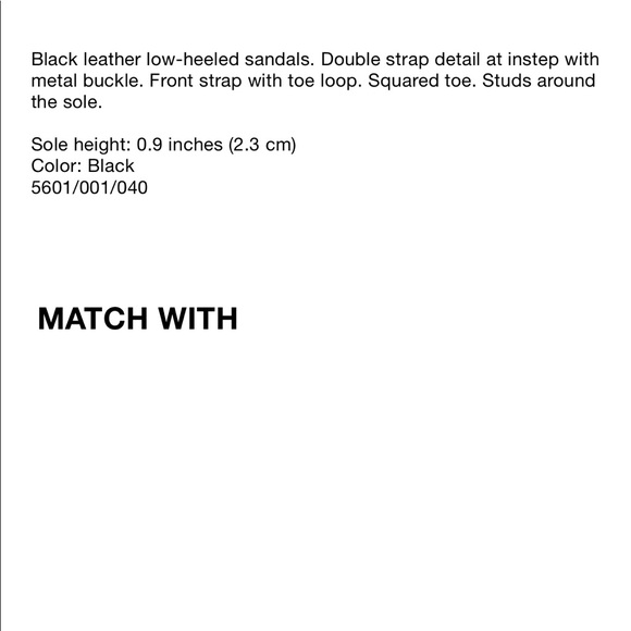 NWT’s Zara Leather Black Buckle Sandals 7.5 Flat 38 - Picture 6 of 6